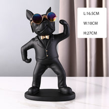 Load image into Gallery viewer, French Bulldog Wine Holder Nordic Live Room Sculpture office Dog Statue Table Decoration Dog Resin Statu Home Decor Ornament