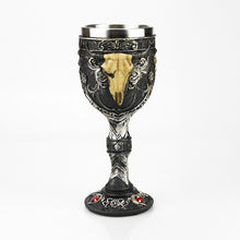 Load image into Gallery viewer, Gothic Wine Goblet Contain Dragon Claw Viking Skeleton Retro Stainless Steel&Resin Wine Glass BEST Halloween Gifts Bar Drinkware