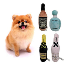 Load image into Gallery viewer, High Quality Durable Plush Wine Bottle Squeaky Toys For Dog Gift Plush Perfume Dog Toys With Squeaky
