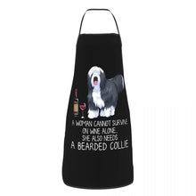 Load image into Gallery viewer, Funny Wine Apron for Women Men Unisex Bib Dog Lover Cooking Kitchen Tablier Cuisine Chef Baking
