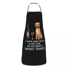 Load image into Gallery viewer, Funny Wine Apron for Women Men Unisex Bib Dog Lover Cooking Kitchen Tablier Cuisine Chef Baking
