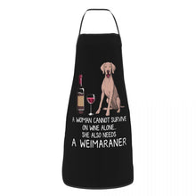 Load image into Gallery viewer, Funny Wine Apron for Women Men Unisex Bib Dog Lover Cooking Kitchen Tablier Cuisine Chef Baking
