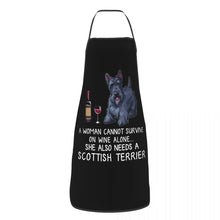 Load image into Gallery viewer, Funny Wine Apron for Women Men Unisex Bib Dog Lover Cooking Kitchen Tablier Cuisine Chef Baking
