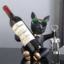 Load image into Gallery viewer, French Bulldog Wine Holder Nordic Live Room Sculpture office Dog Statue Table Decoration Dog Resin Statu Home Decor Ornament
