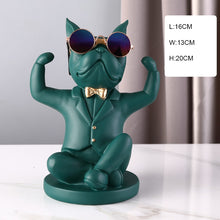 Load image into Gallery viewer, French Bulldog Wine Holder Nordic Live Room Sculpture office Dog Statue Table Decoration Dog Resin Statu Home Decor Ornament
