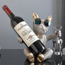 Load image into Gallery viewer, French Bulldog Wine Holder Nordic Live Room Sculpture office Dog Statue Table Decoration Dog Resin Statu Home Decor Ornament
