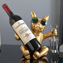 Load image into Gallery viewer, French Bulldog Wine Holder Nordic Live Room Sculpture office Dog Statue Table Decoration Dog Resin Statu Home Decor Ornament
