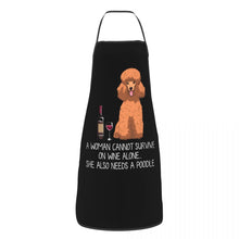 Load image into Gallery viewer, Funny Wine Apron for Women Men Unisex Bib Dog Lover Cooking Kitchen Tablier Cuisine Chef Baking
