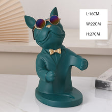 Load image into Gallery viewer, French Bulldog Wine Holder Nordic Live Room Sculpture office Dog Statue Table Decoration Dog Resin Statu Home Decor Ornament
