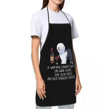 Load image into Gallery viewer, Funny Wine Apron for Women Men Unisex Bib Dog Lover Cooking Kitchen Tablier Cuisine Chef Baking
