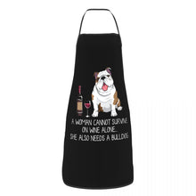 Load image into Gallery viewer, Funny Wine Apron for Women Men Unisex Bib Dog Lover Cooking Kitchen Tablier Cuisine Chef Baking
