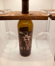 Load image into Gallery viewer, Wine Butler 2 Glasses Recycled Barrels
