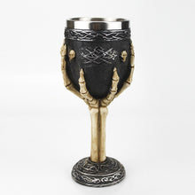 Load image into Gallery viewer, Gothic Wine Goblet Contain Dragon Claw Viking Skeleton Retro Stainless Steel&amp;Resin Wine Glass BEST Halloween Gifts Bar Drinkware
