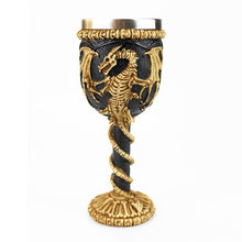 Load image into Gallery viewer, Gothic Wine Goblet Contain Dragon Claw Viking Skeleton Retro Stainless Steel&amp;Resin Wine Glass BEST Halloween Gifts Bar Drinkware

