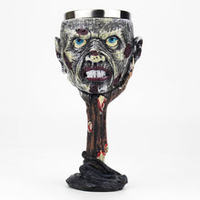 Load image into Gallery viewer, Gothic Wine Goblet Contain Dragon Claw Viking Skeleton Retro Stainless Steel&amp;Resin Wine Glass BEST Halloween Gifts Bar Drinkware
