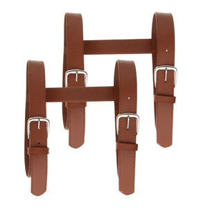 Leather Vintage Style Picnic Blanket Straps